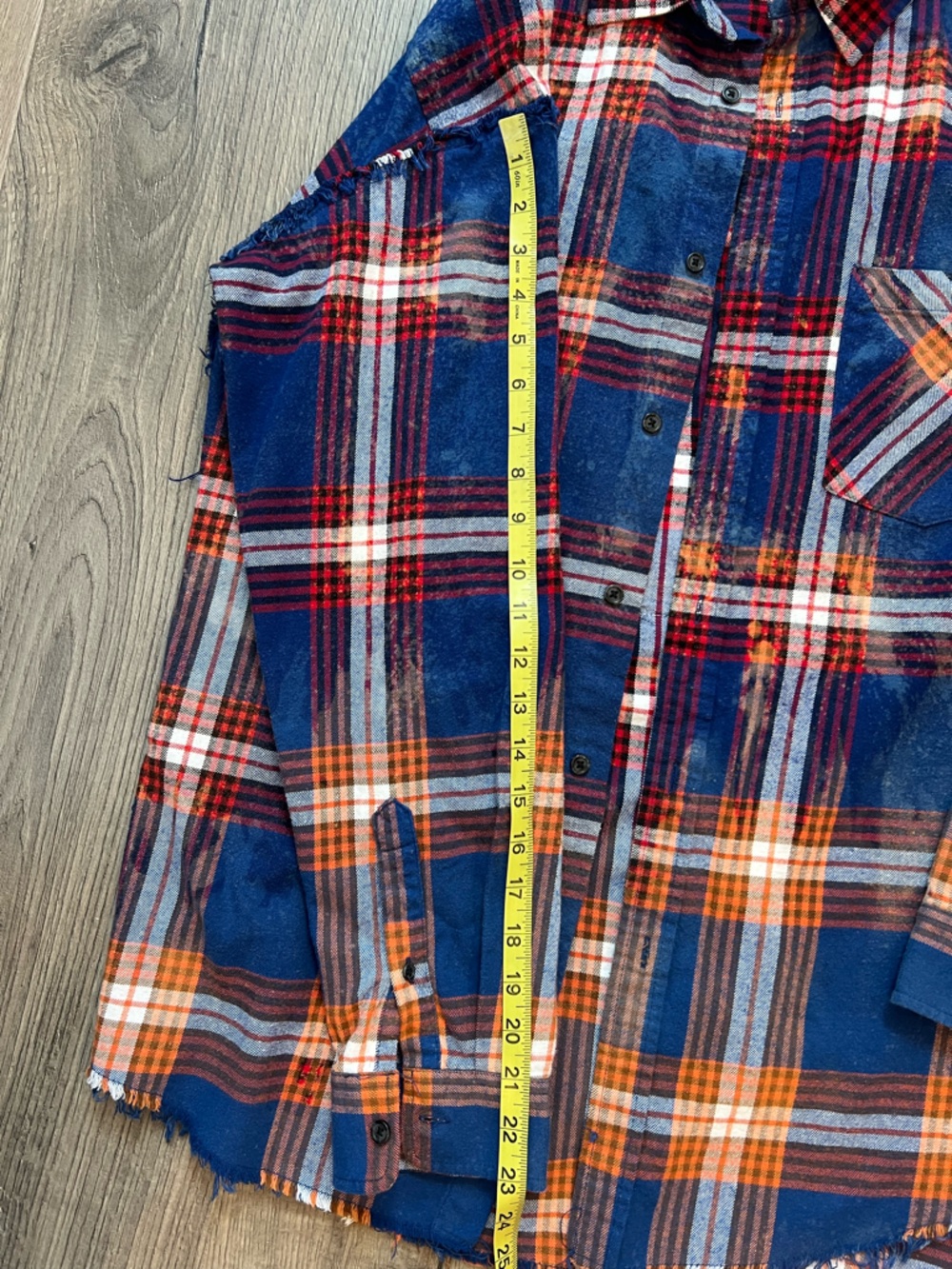Original Use Blue & Orange Plaid Button-Down Shirt - Picture 4 of 7